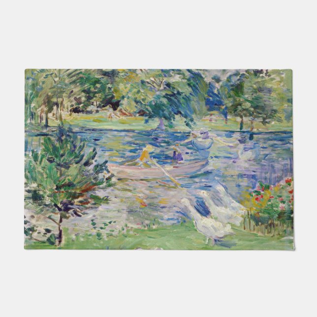 Berthe Morisot - Girl in a Boat with Geese Doormat (Front)