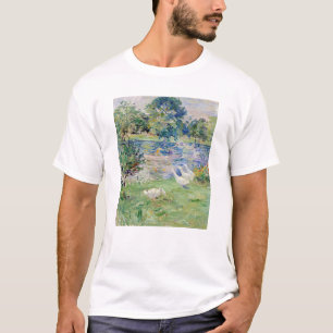 Berthe Morisot - Girl in a Boat with Geese T-Shirt