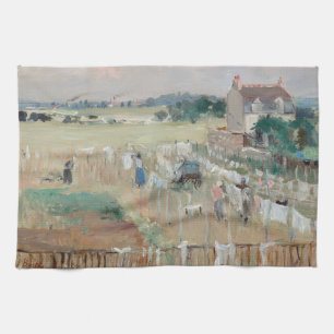 Berthe Morisot - Hanging the Laundry out to Dry Kitchen Towel