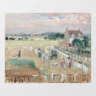 Berthe Morisot - Hanging the Laundry out to Dry Window Cling