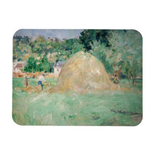 Berthe Morisot - Haystacks at Bougival Magnet