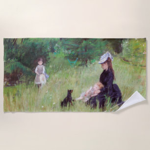 Berthe Morisot - In a Park Beach Towel