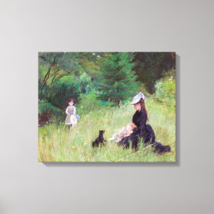 Berthe Morisot - In a Park / Dans le parc Canvas Print