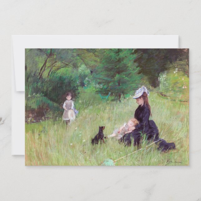 Berthe Morisot - In a Park Invitation (Front)