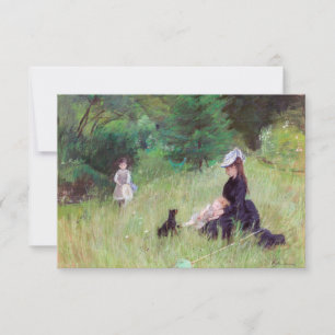 Berthe Morisot - In a Park Thank You Card