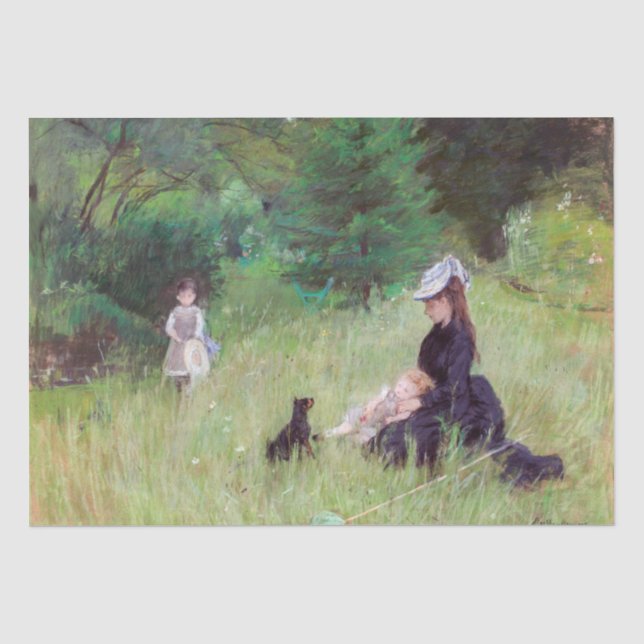 Berthe Morisot - In a Park Tissue Paper (Front)