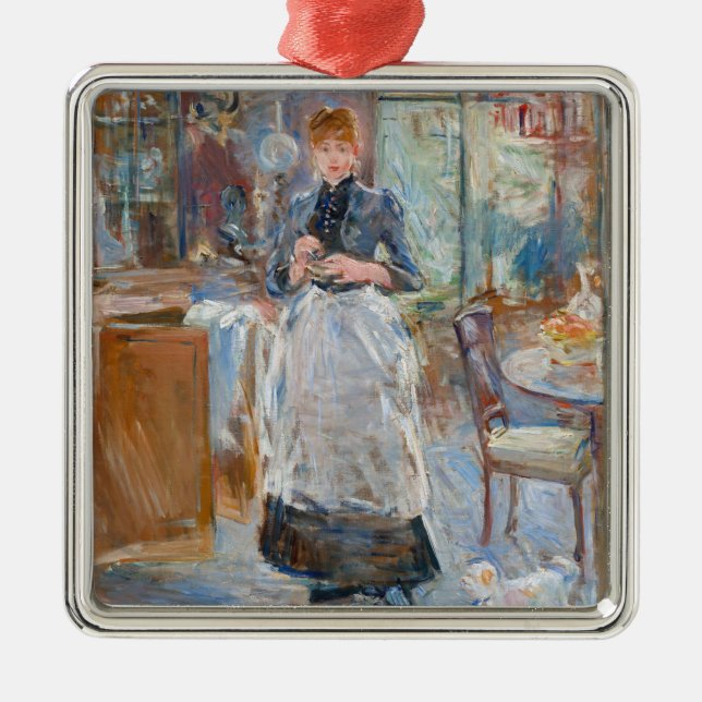 Berthe Morisot - In the Dining Room Metal Ornament (Front)