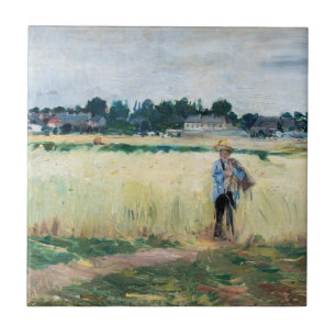 Berthe Morisot - In the Wheatfield at Gennevillier Tile