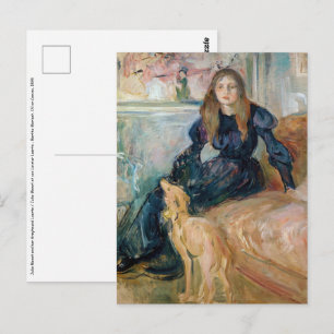 Berthe Morisot - Julie and her Greyhound Laerte Postcard