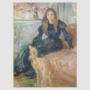 Berthe Morisot - Julie and her Greyhound Laerte Tissue Paper