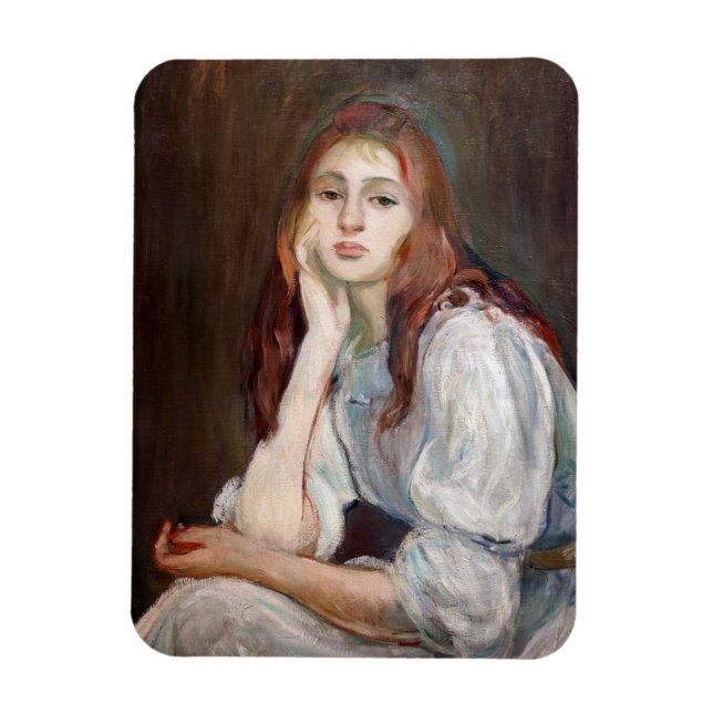 Berthe Morisot - Julie Daydreaming Magnet (Vertical)