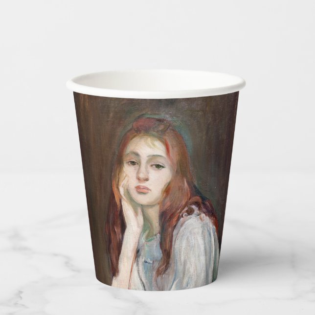 Berthe Morisot - Julie Daydreaming Paper Cups (Front)