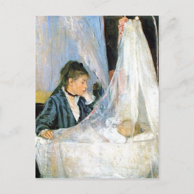 Berthe Morisot Le berceau The Cradle 1872 Techniqu Postcard (Front)