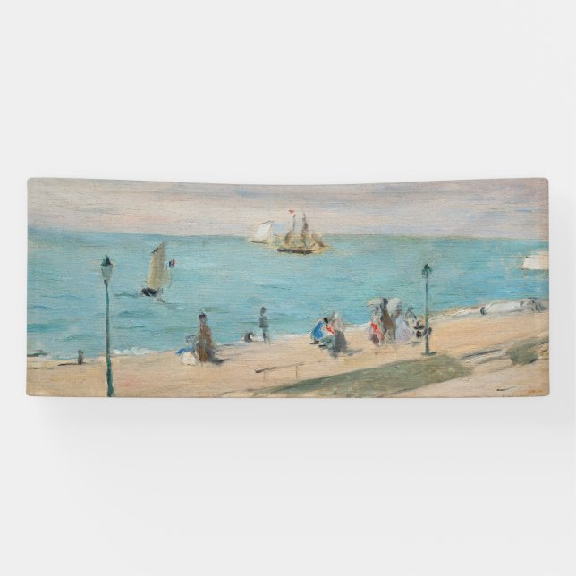 Berthe Morisot - On the Beach, Les Petites-Dalles Banner (Horizontal)