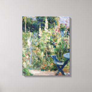 Berthe Morisot - Roses Tremieres Canvas Print