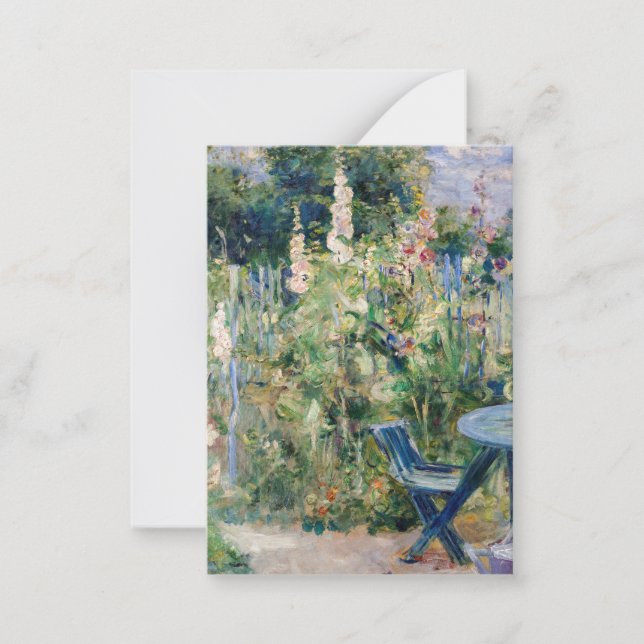 Berthe Morisot - Roses Tremieres Card (Front)