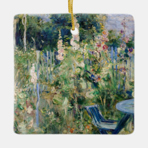 Berthe Morisot - Roses Tremieres / Hollyhocks Ceramic Ornament