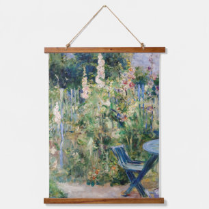 Berthe Morisot - Roses Tremieres / Hollyhocks Hanging Tapestry
