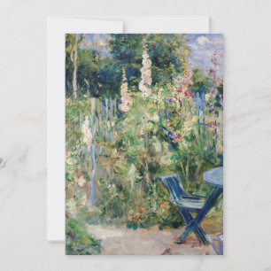 Berthe Morisot - Roses Tremieres / Hollyhocks Invitation