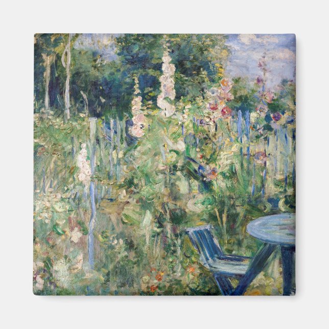 Berthe Morisot - Roses Tremieres Magnet (Front)