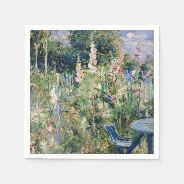 Berthe Morisot - Roses Tremieres Napkin (Front)