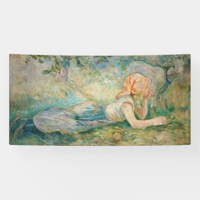 Berthe Morisot - Shepherdess Resting Banner (Horizontal)