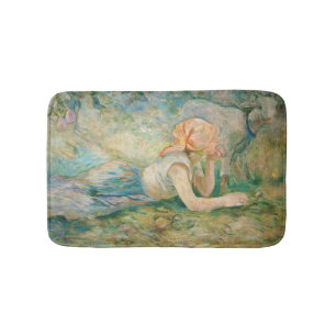 Berthe Morisot - Shepherdess Resting Bath Mat