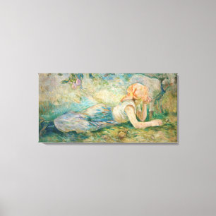 Berthe Morisot - Shepherdess Resting Canvas Print