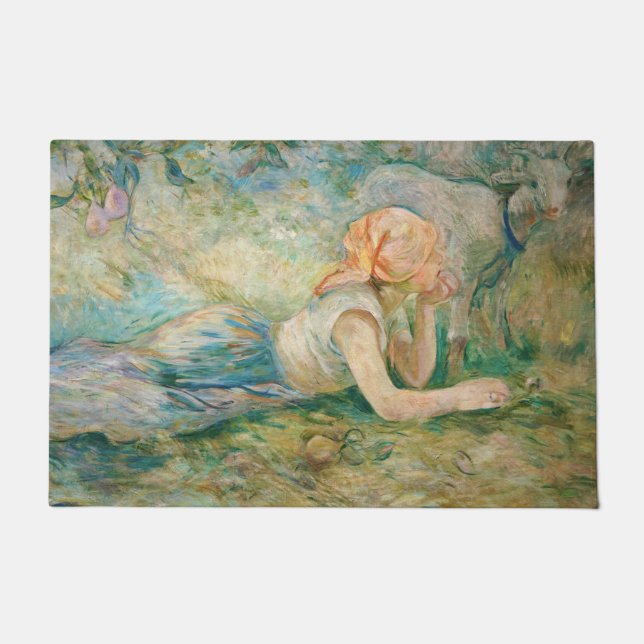 Berthe Morisot - Shepherdess Resting Doormat (Front)