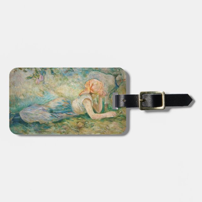 Berthe Morisot - Shepherdess Resting Luggage Tag (Front Horizontal)