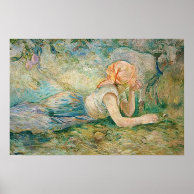Berthe Morisot - Shepherdess Resting Poster (Front)
