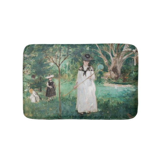 Berthe Morisot - The Butterfly Hunt Bath Mat (Front)