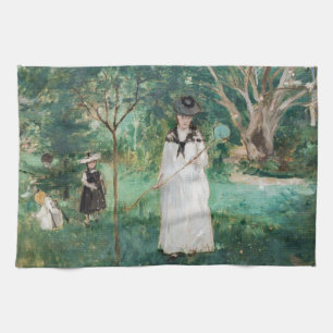 Berthe Morisot - The Butterfly Hunt Kitchen Towel