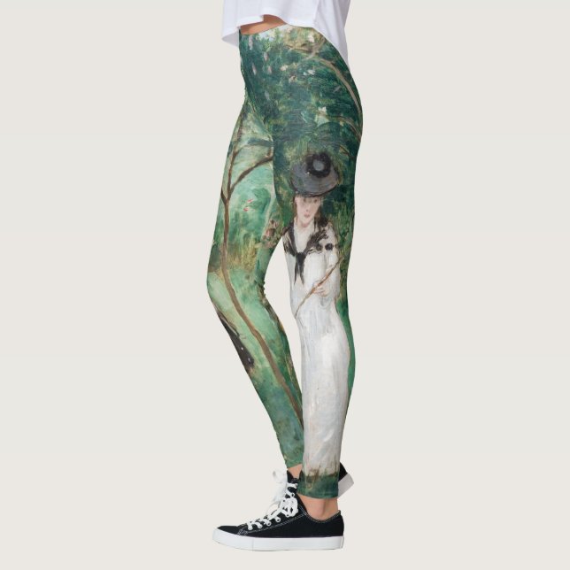 Berthe Morisot - The Butterfly Hunt Leggings (Left)