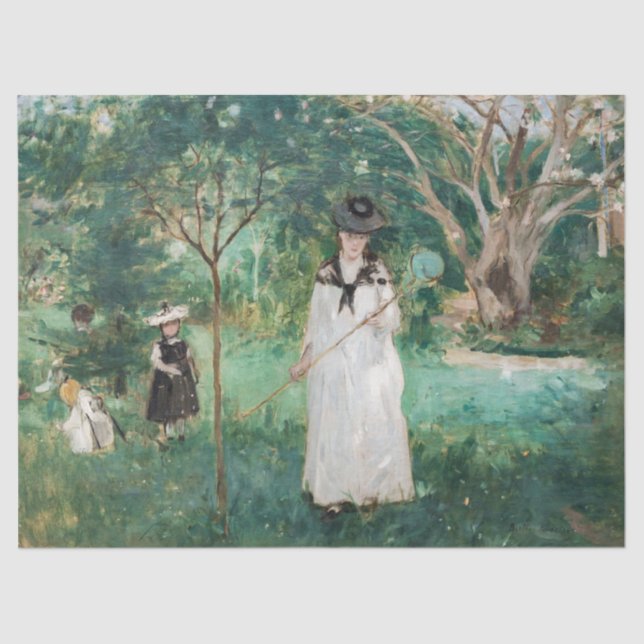 Berthe Morisot - The Butterfly Hunt Tissue Paper (Front)
