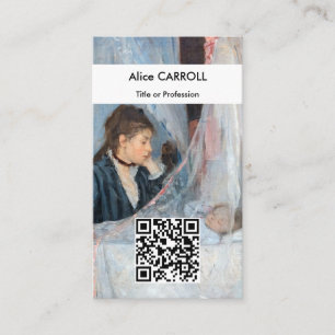 Berthe Morisot - The Cradle - QR Code Business Card
