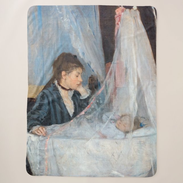 Berthe Morisot - The Cradle Sherpa Blanket (Front)