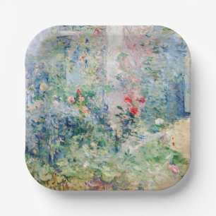 Berthe Morisot - The Garden at Bougival Paper Plate