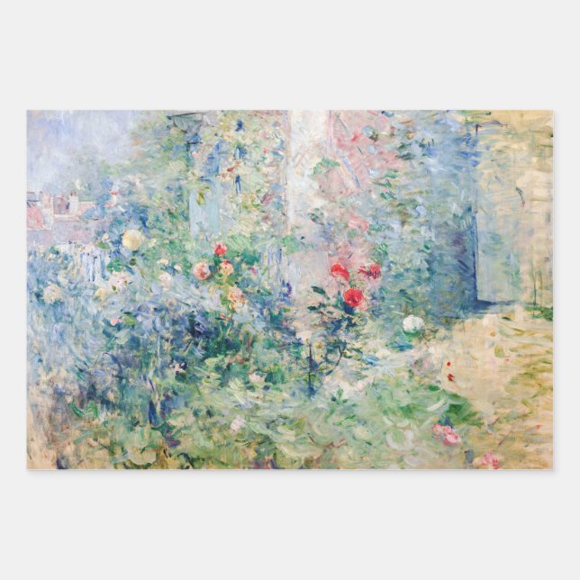 Berthe Morisot - The Garden at Bougival Wrapping Paper Sheet (Front)