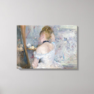 Berthe Morisot - Woman at Her Toilette Canvas Print