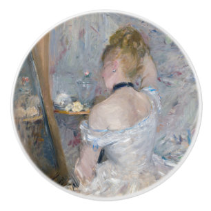 Berthe Morisot - Woman at Her Toilette Ceramic Knob