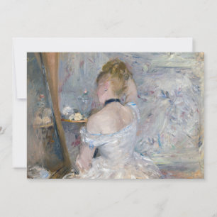 Berthe Morisot - Woman at Her Toilette Invitation