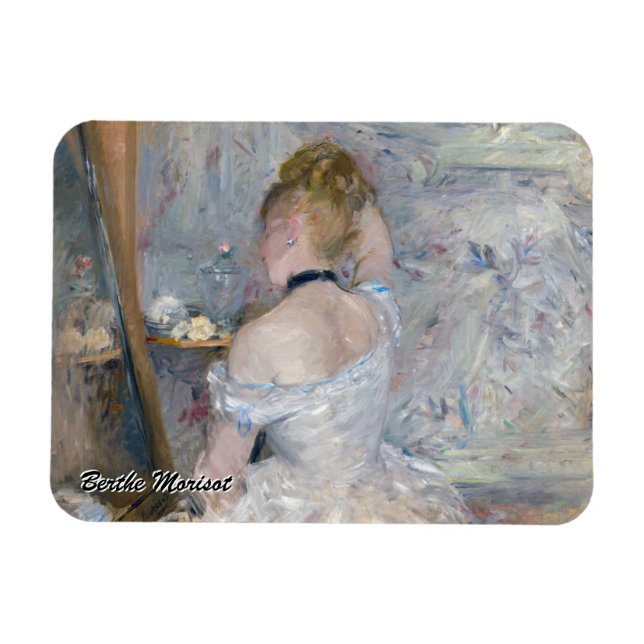 Berthe Morisot - Woman at Her Toilette Magnet (Horizontal)