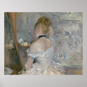 Berthe Morisot - Woman at Her Toilette Poster