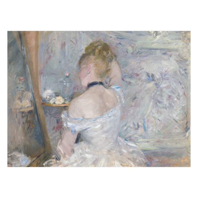 Berthe Morisot - Woman at Her Toilette Tablecloth (Front (Horizontal))