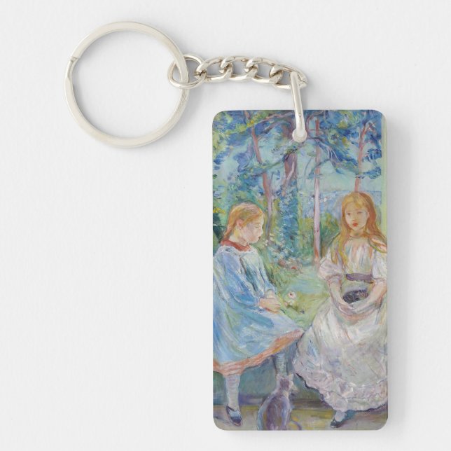 Berthe Morisot - Young Girls at the Window Keychain (Front)