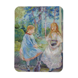 Berthe Morisot - Young Girls at the Window Magnet