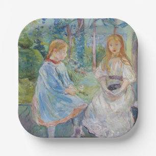 Berthe Morisot - Young Girls at the Window Paper Plate