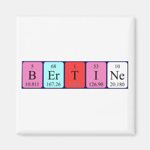 Bertine periodic table name magnet
