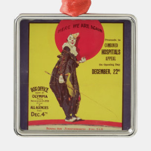 Bertram Mills circus poster Metal Ornament